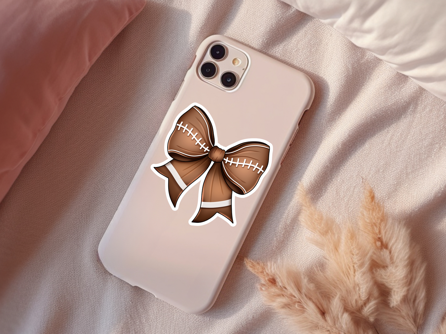 Football Bow Sticker