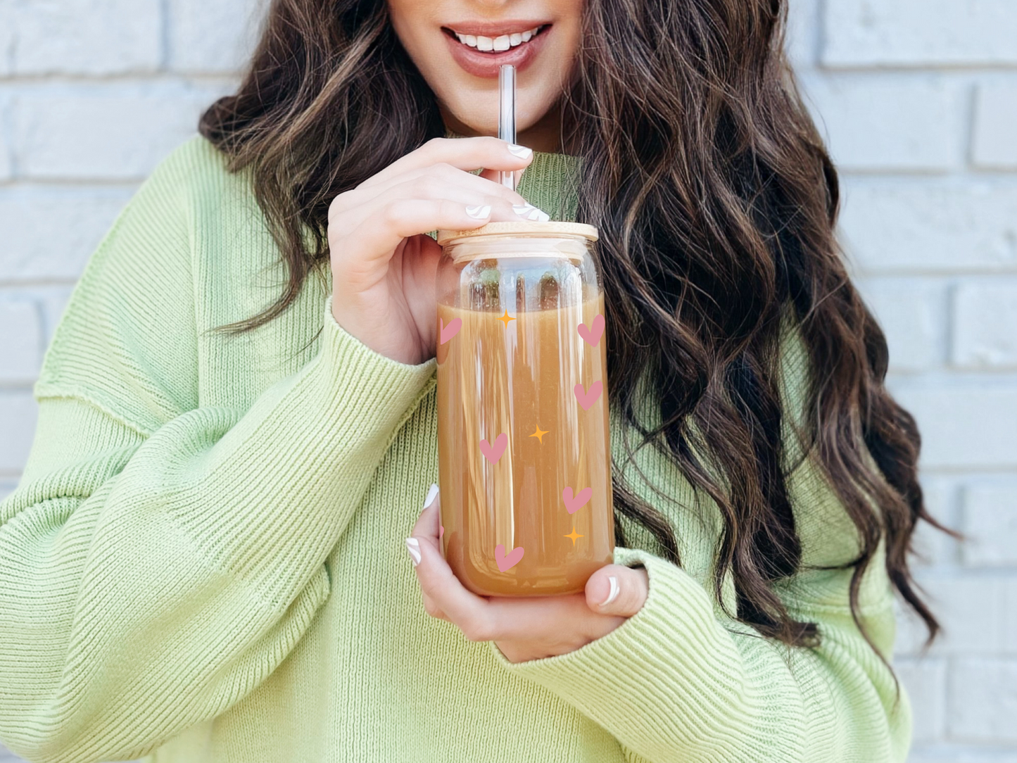 Mama Vibes 16oz Glass Cup