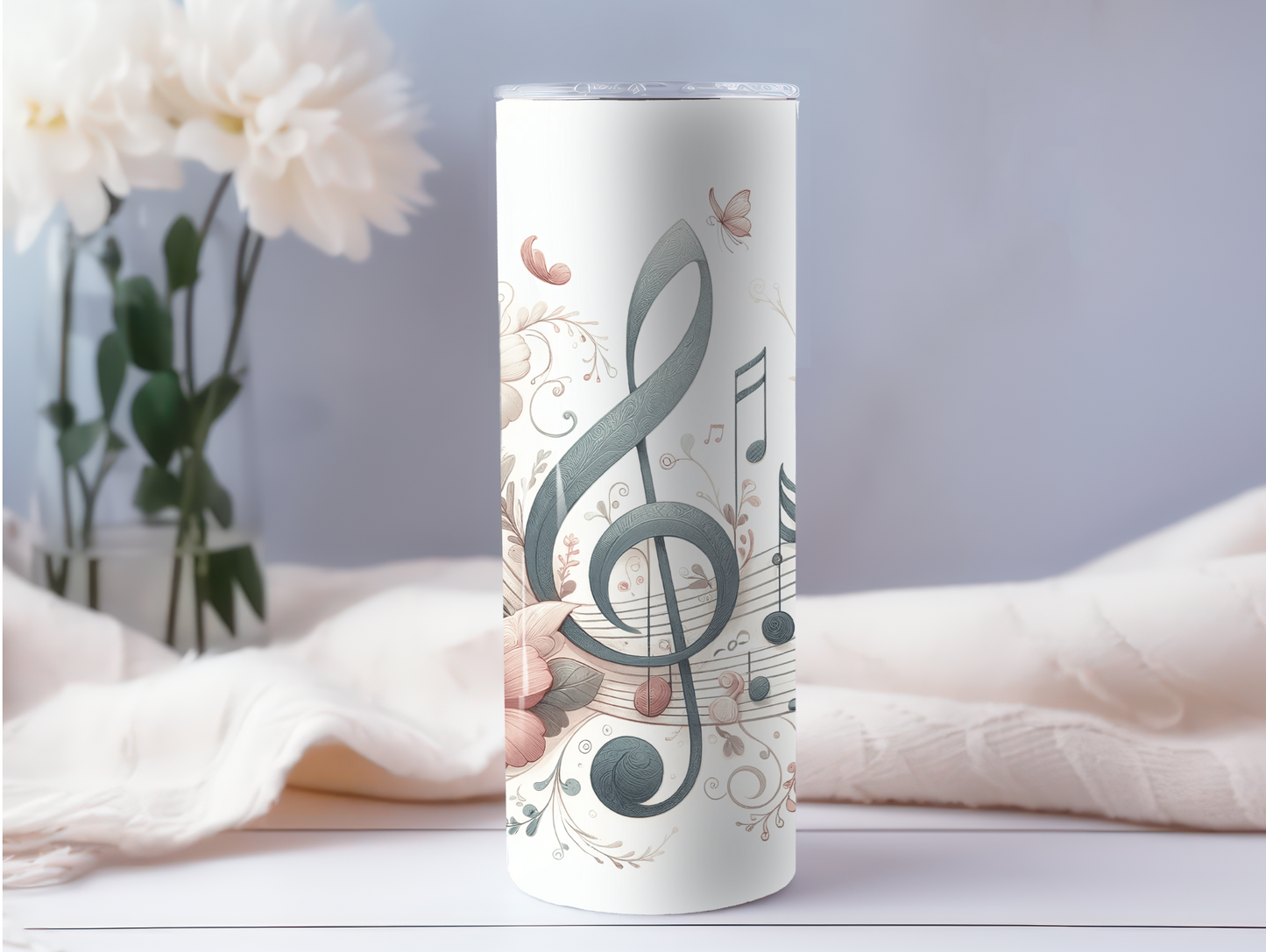 Musical Notes W/Boho Colors 20oz Tumbler