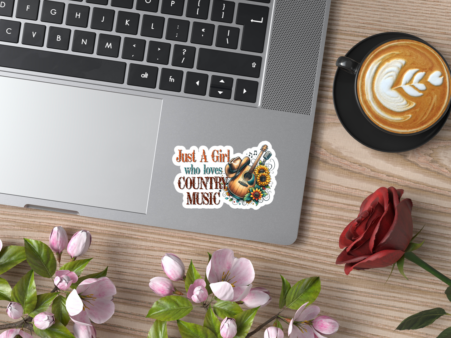 Just A Girl Who Loves Country Music Sticker