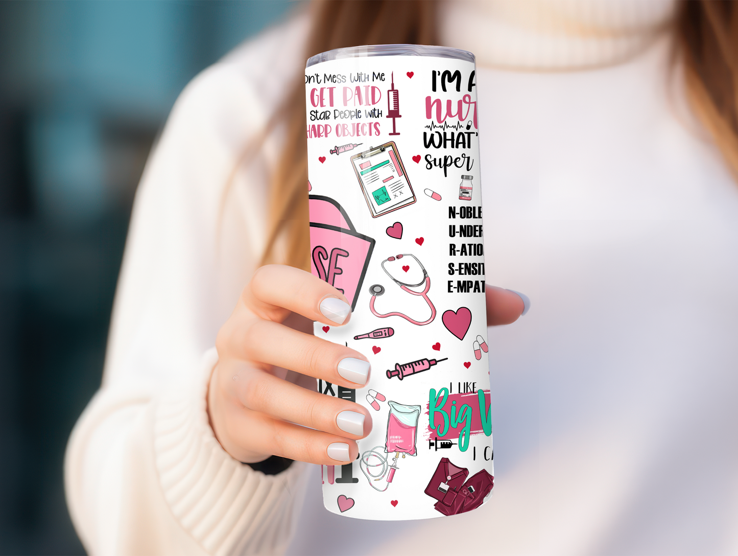 Funny Nurse Sayings 20oz Tumbler