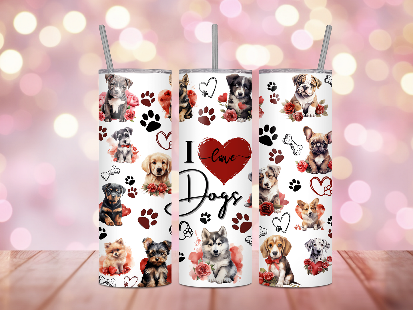 I Love Dogs 20oz Tumbler