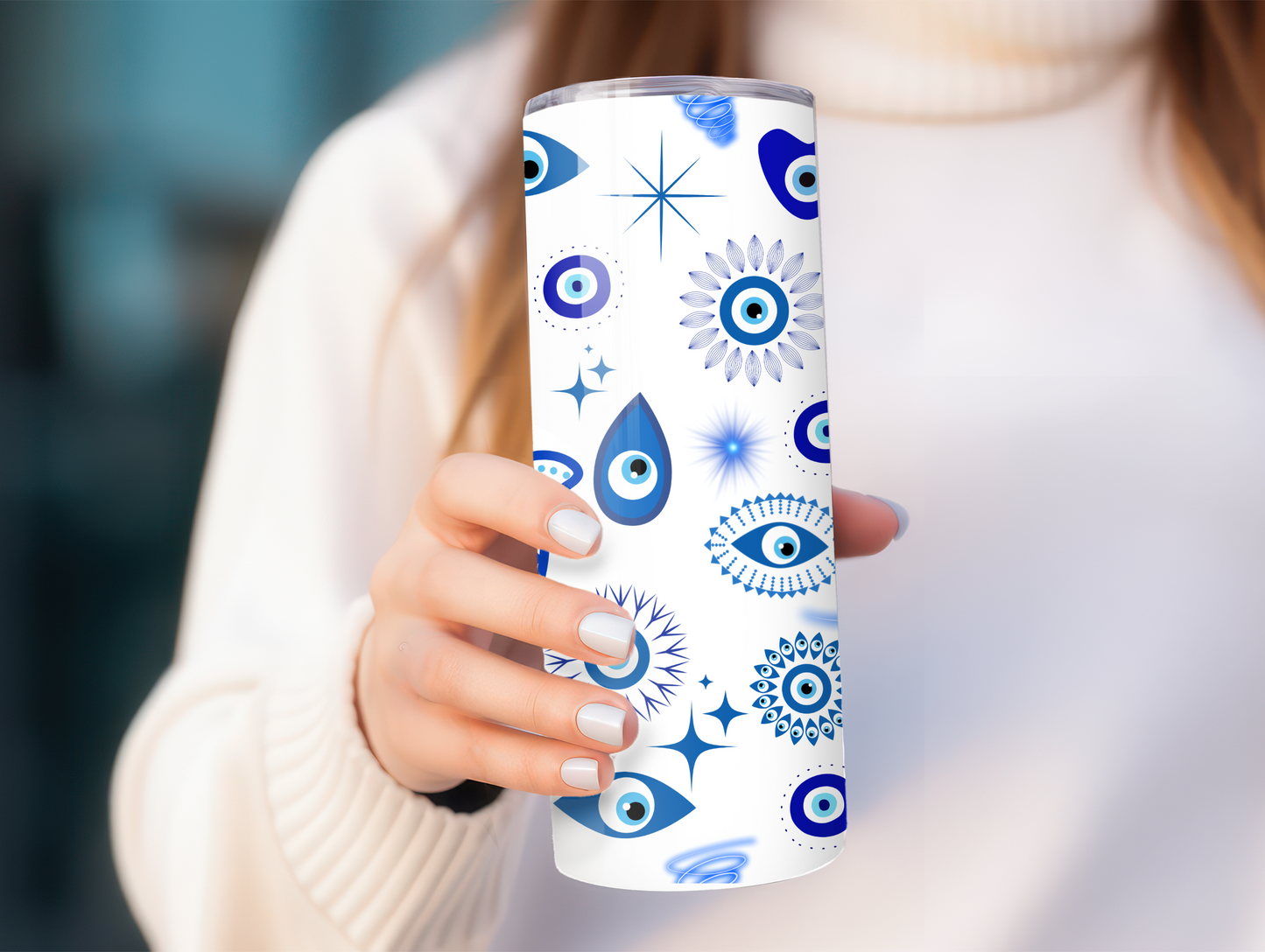 Blue Evil Eye 20oz Tumbler