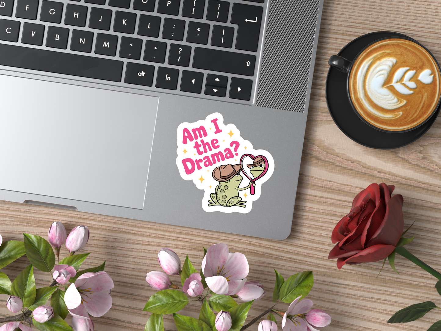 Am I The Drama Frog Sticker