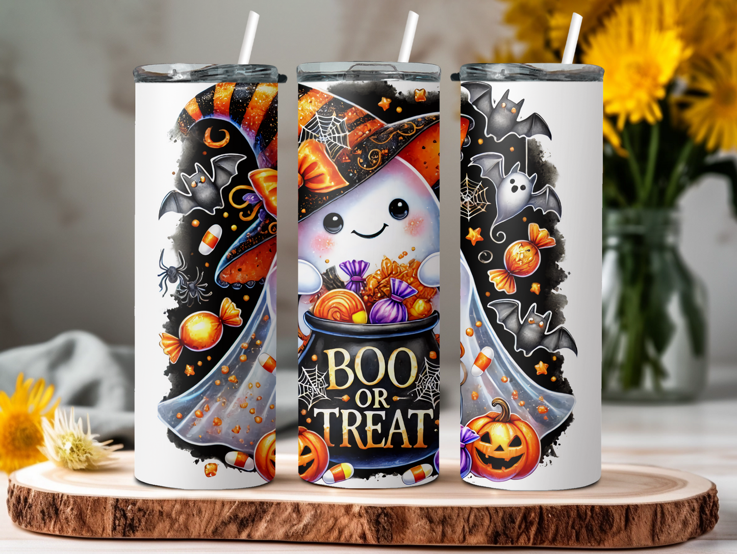 Boo Or Treat Ghost 20oz Tumbler