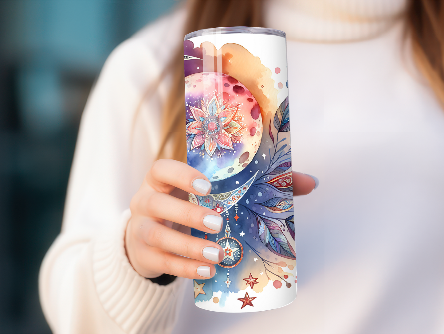 Watercolor Celestial 20oz Tumbler