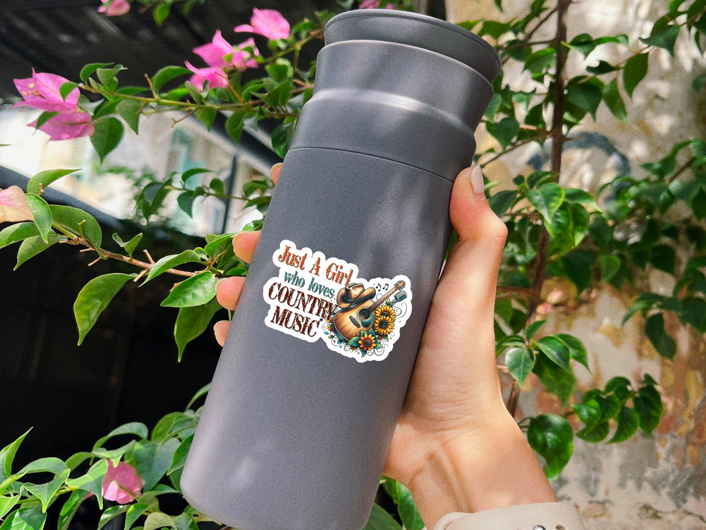 Just A Girl Who Loves Country Music Sticker