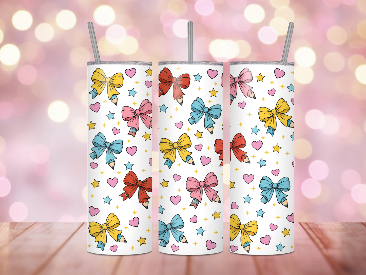 Pencil Bows 20oz Tumbler
