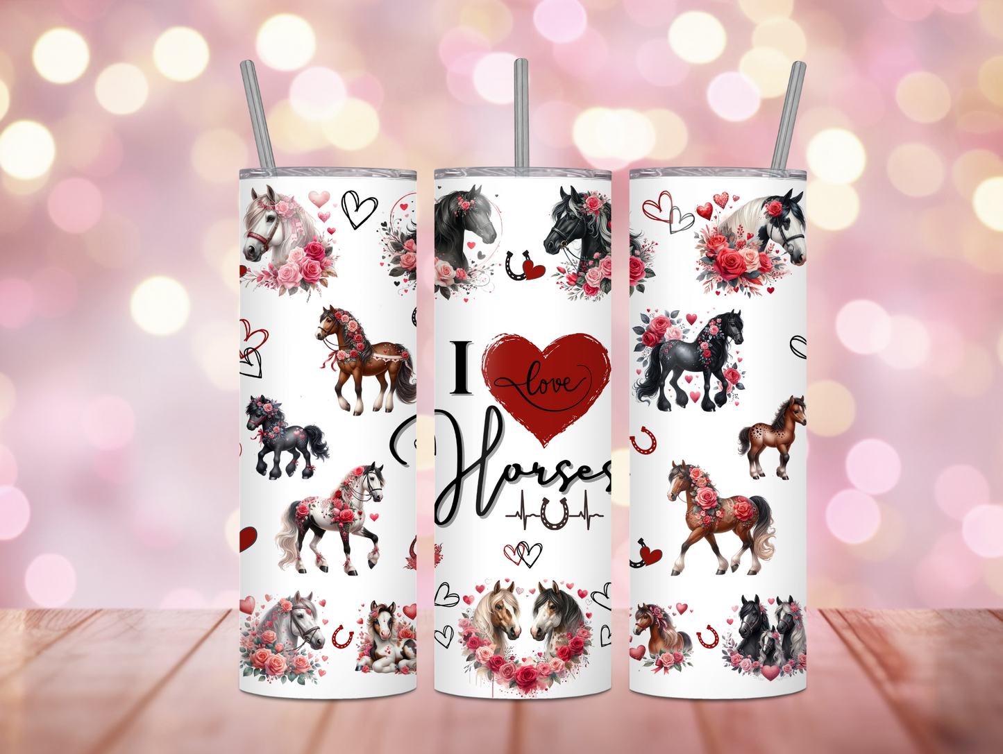I Love Horses 20oz Tumbler