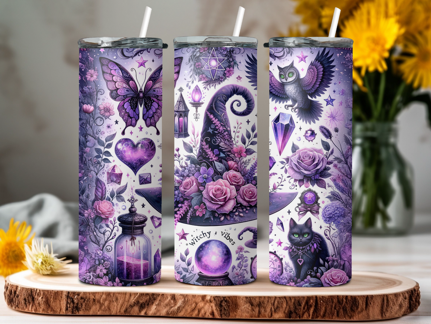 Purple Witchy Vibes 20oz Tumbler