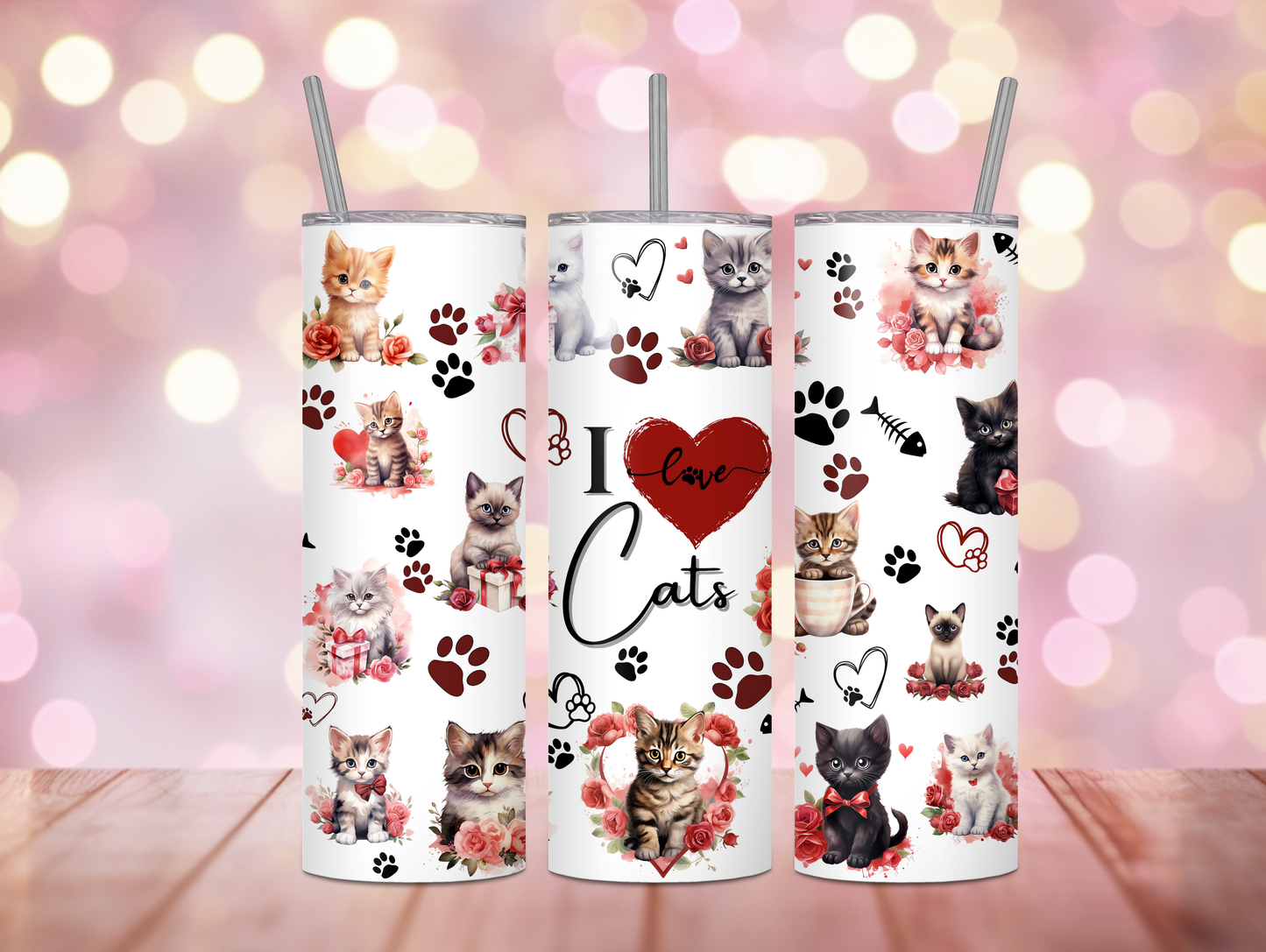 I Love Cats 20oz Tumbler