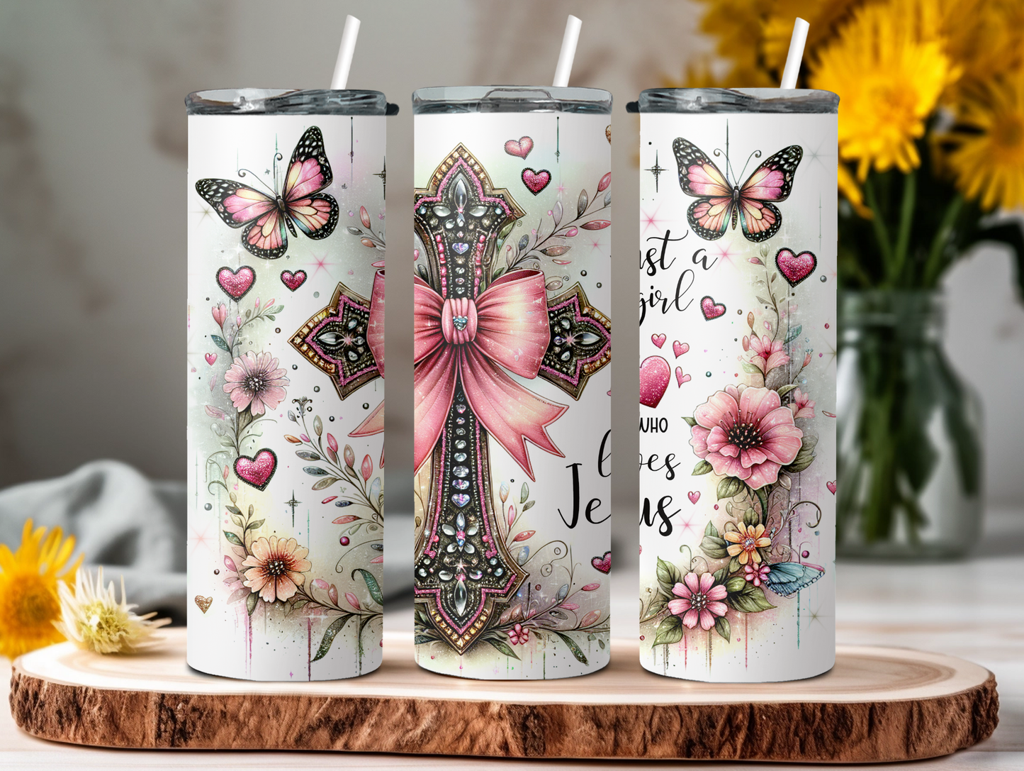 Just A Girl Who Loves Jesus 20oz Tumbler