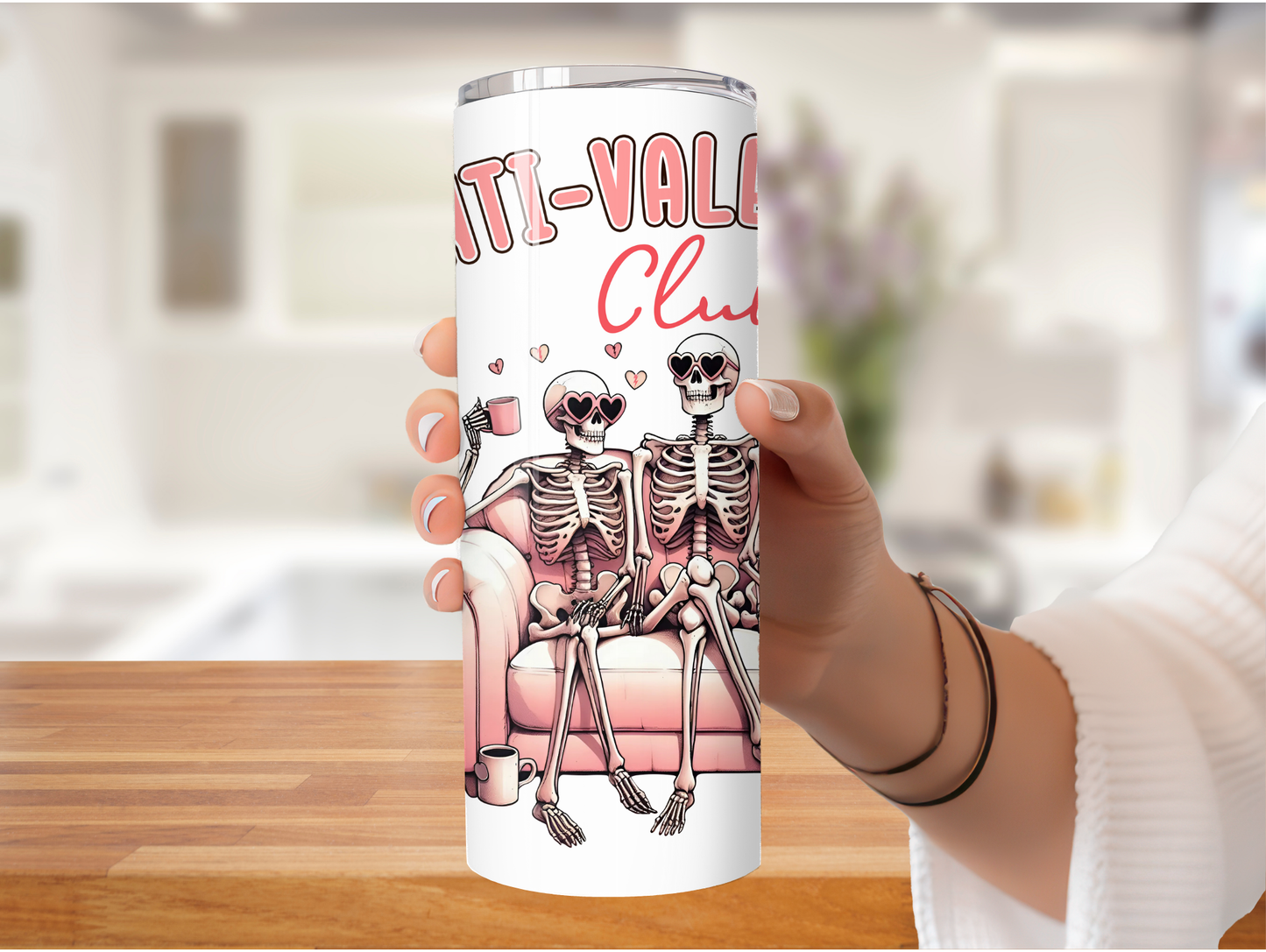 Anti Valentine Skeleton 20oz Tumbler