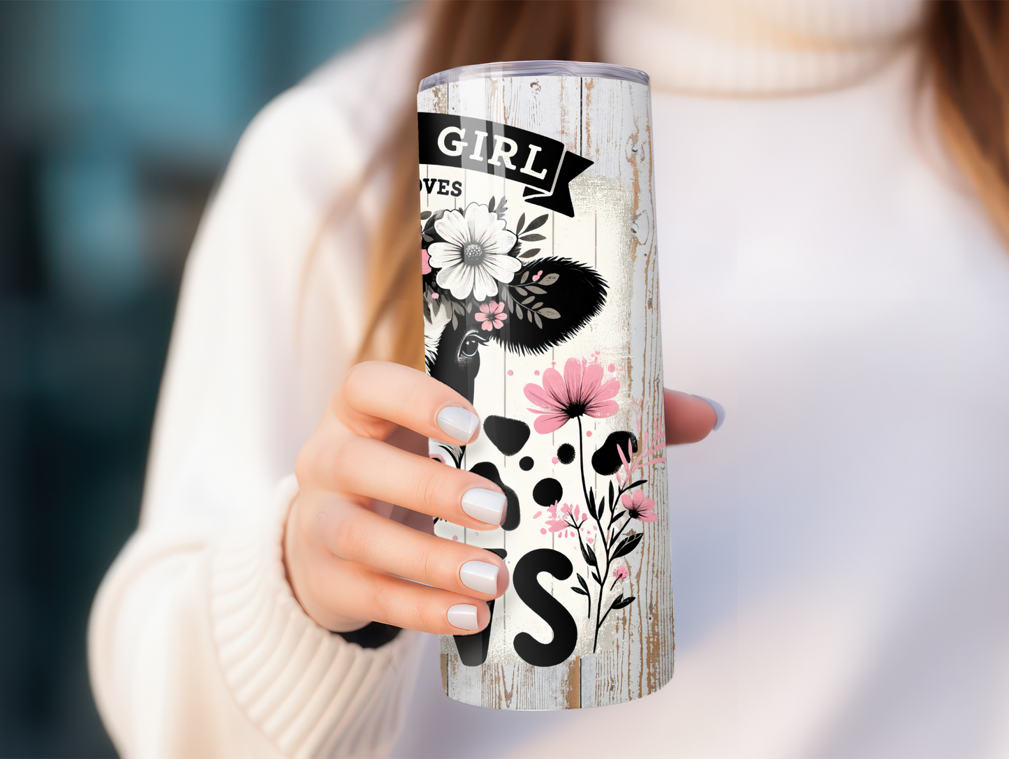 Just A Girl Who Loves Cows 20oz Tumbler