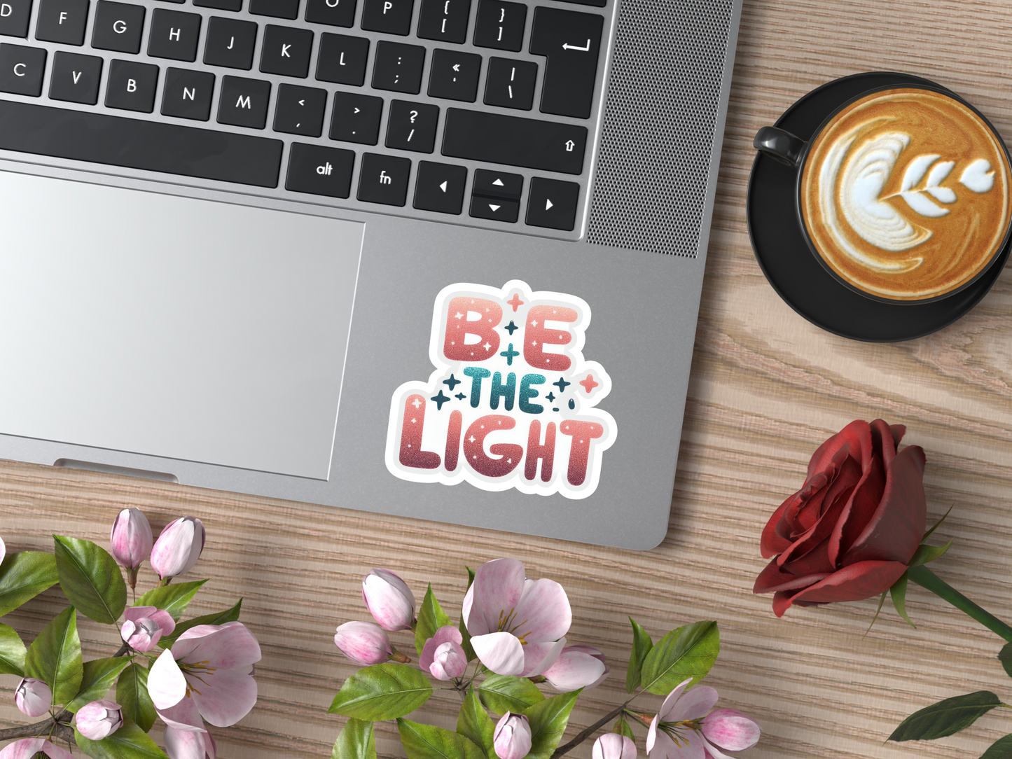 Glitter Be The Light Sticker
