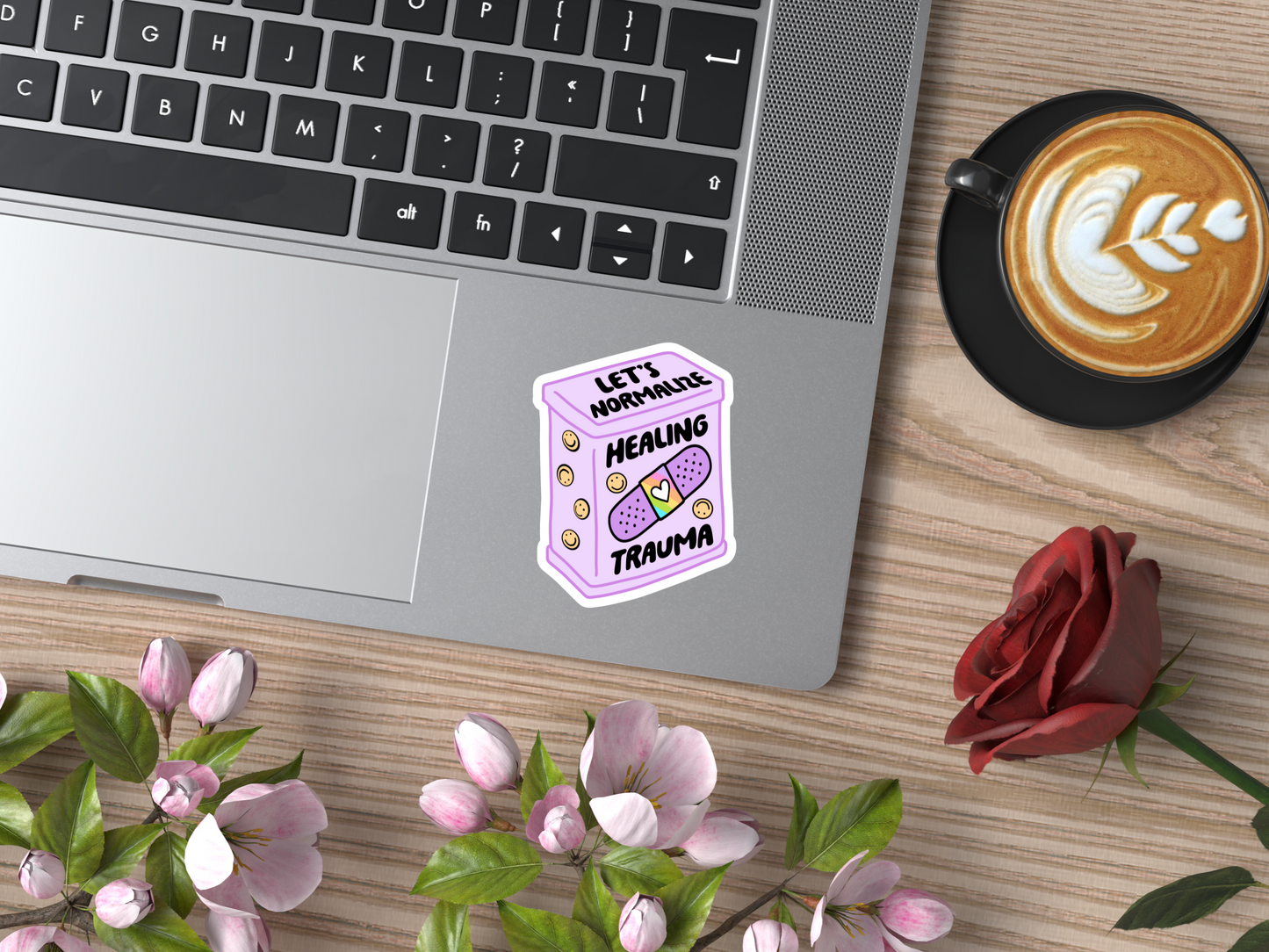 Let's Normalize Healing Trauma Sticker
