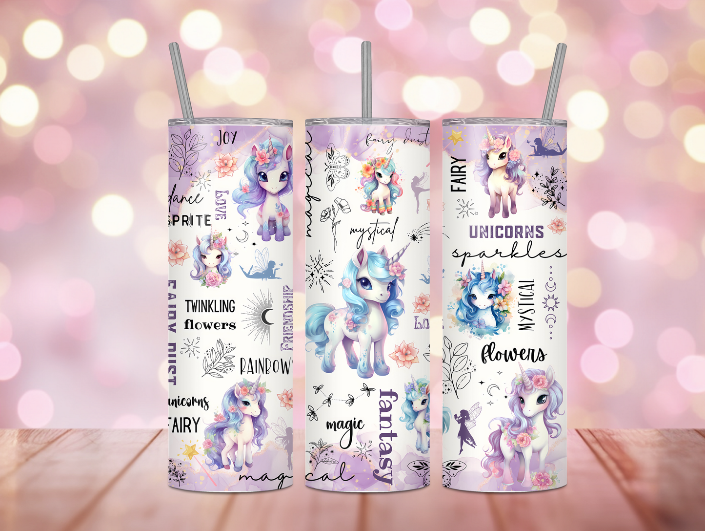 Unicorn Positivity 20oz Tumbler