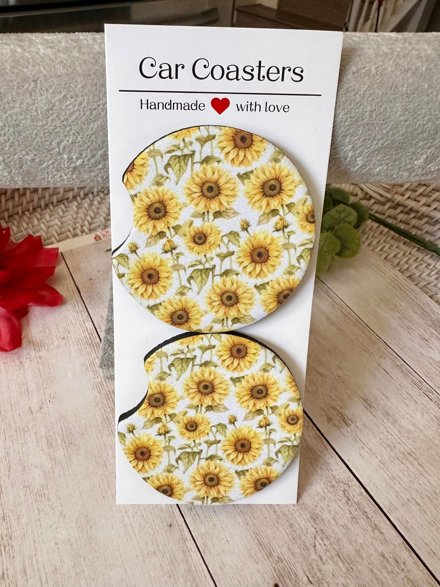 Sunflower Car Coaster