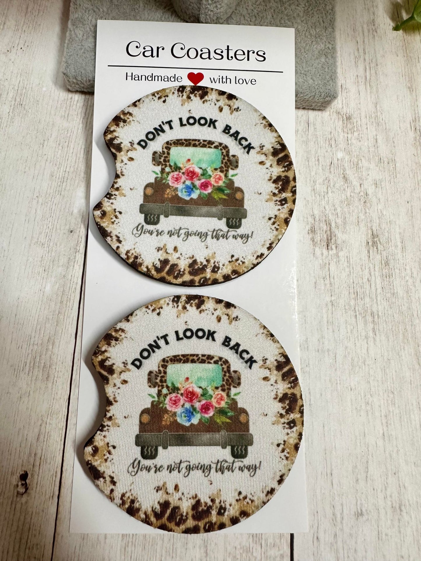 Don't Look Back Car Coaster