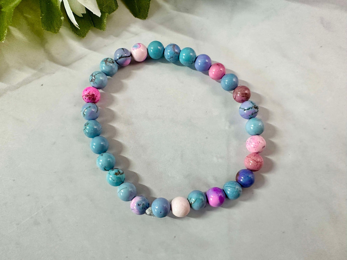 Bubble Gum 6mm Stretch Bracelet