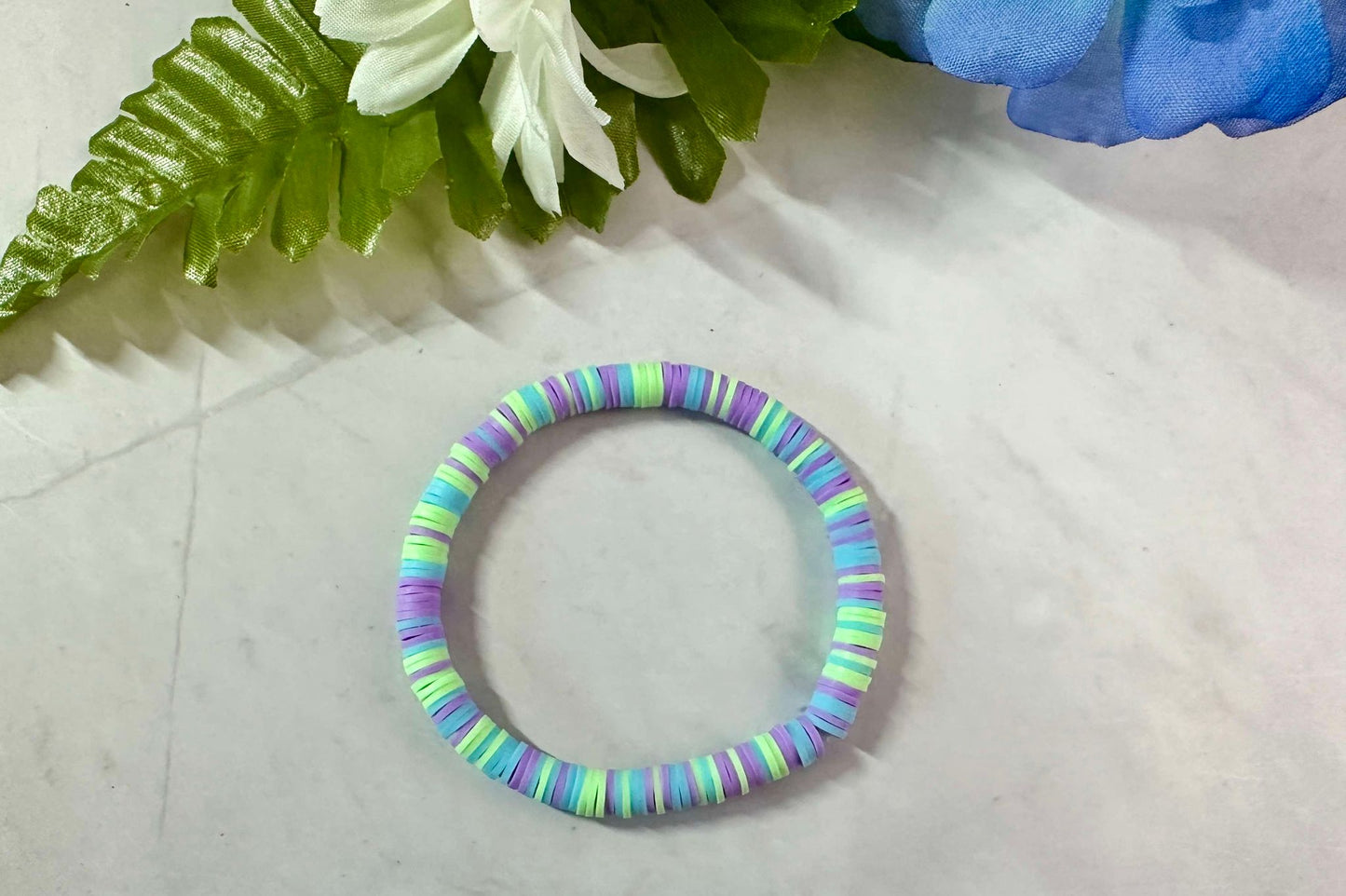 Monsters Inspired Heishi Stretch Bracelet