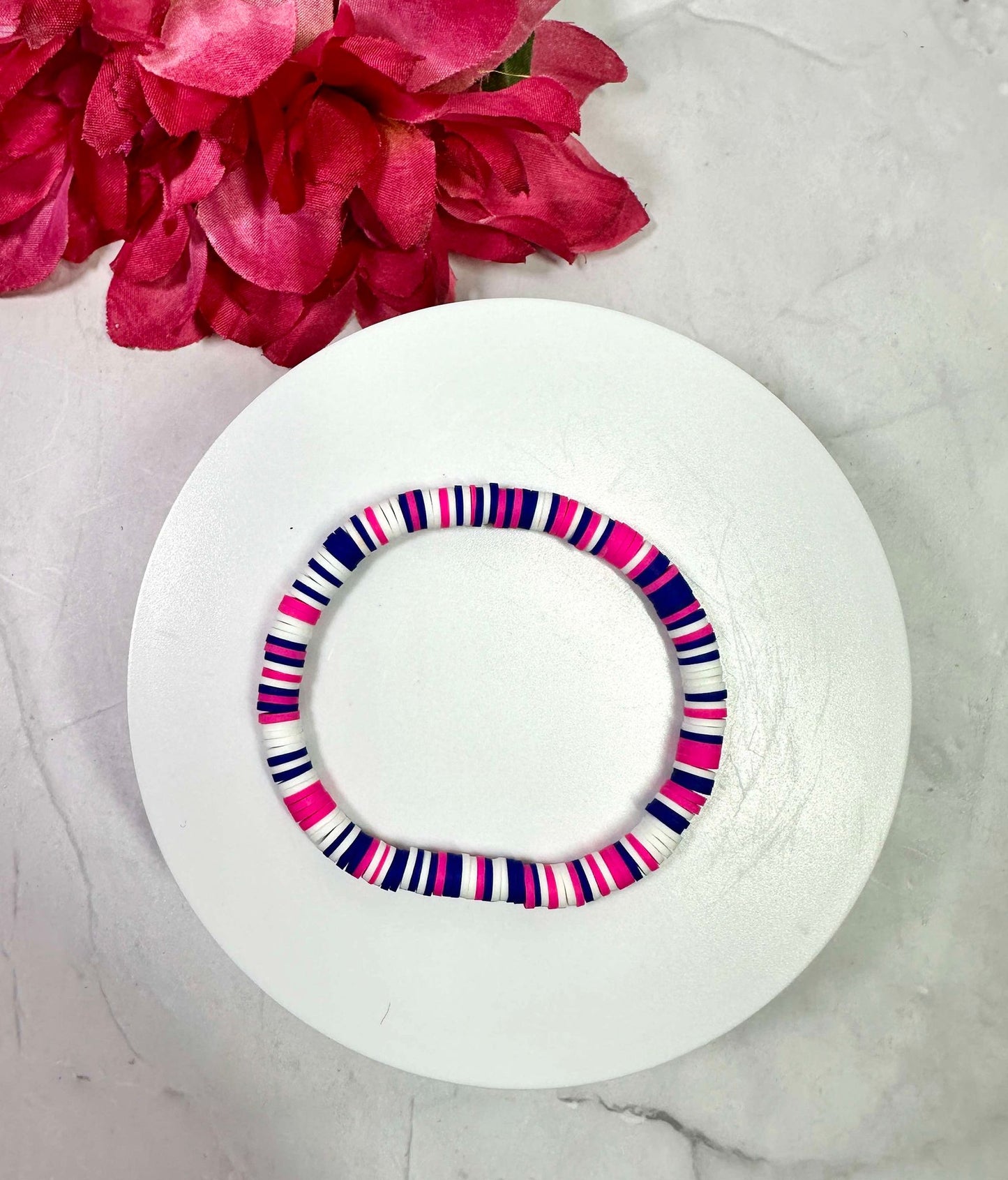 Pink Girly Heishi Bracelet