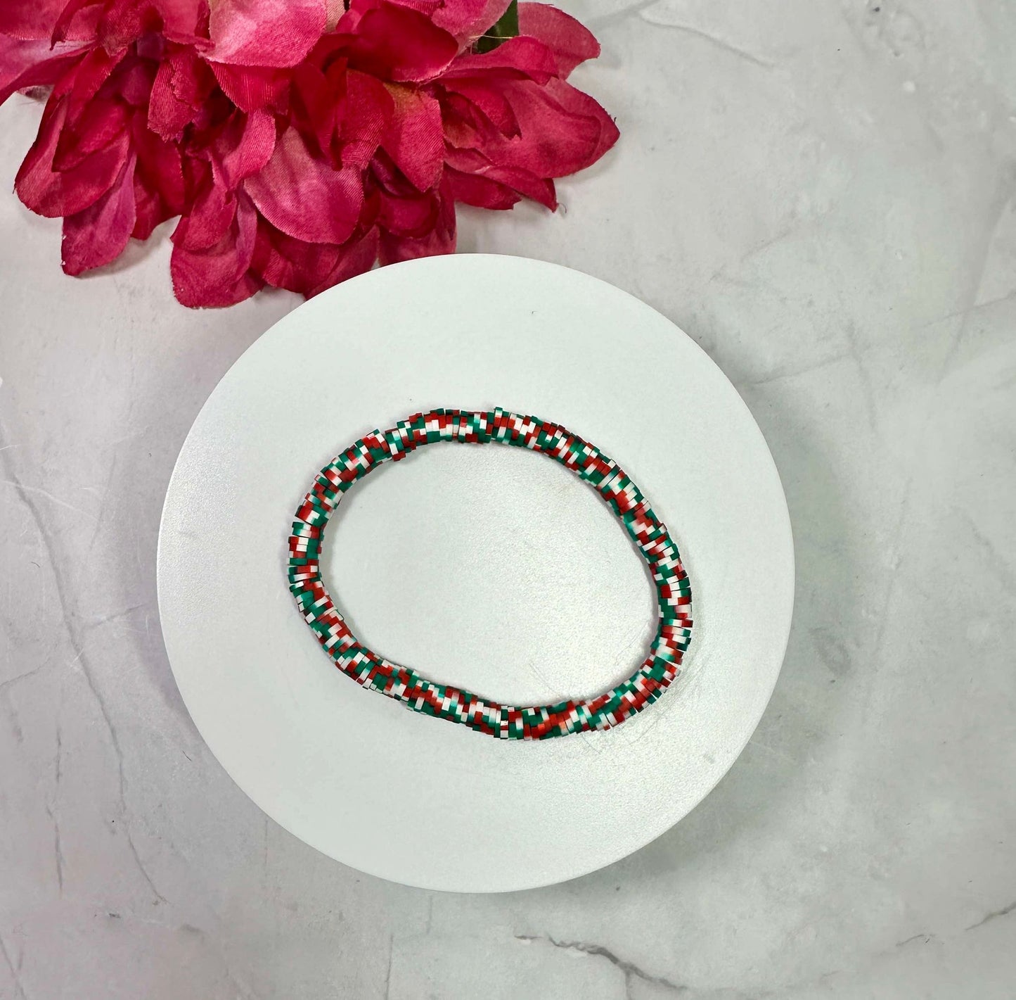 Christmas Mix Heishi Bracelet