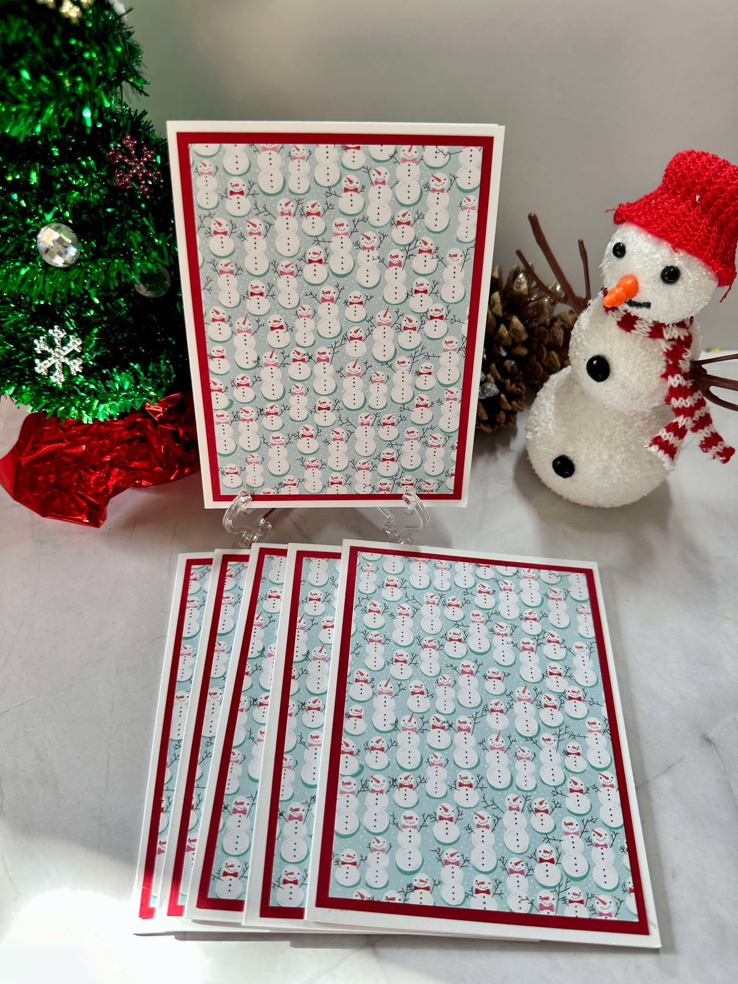 Tiny Snowman Blank Notecards