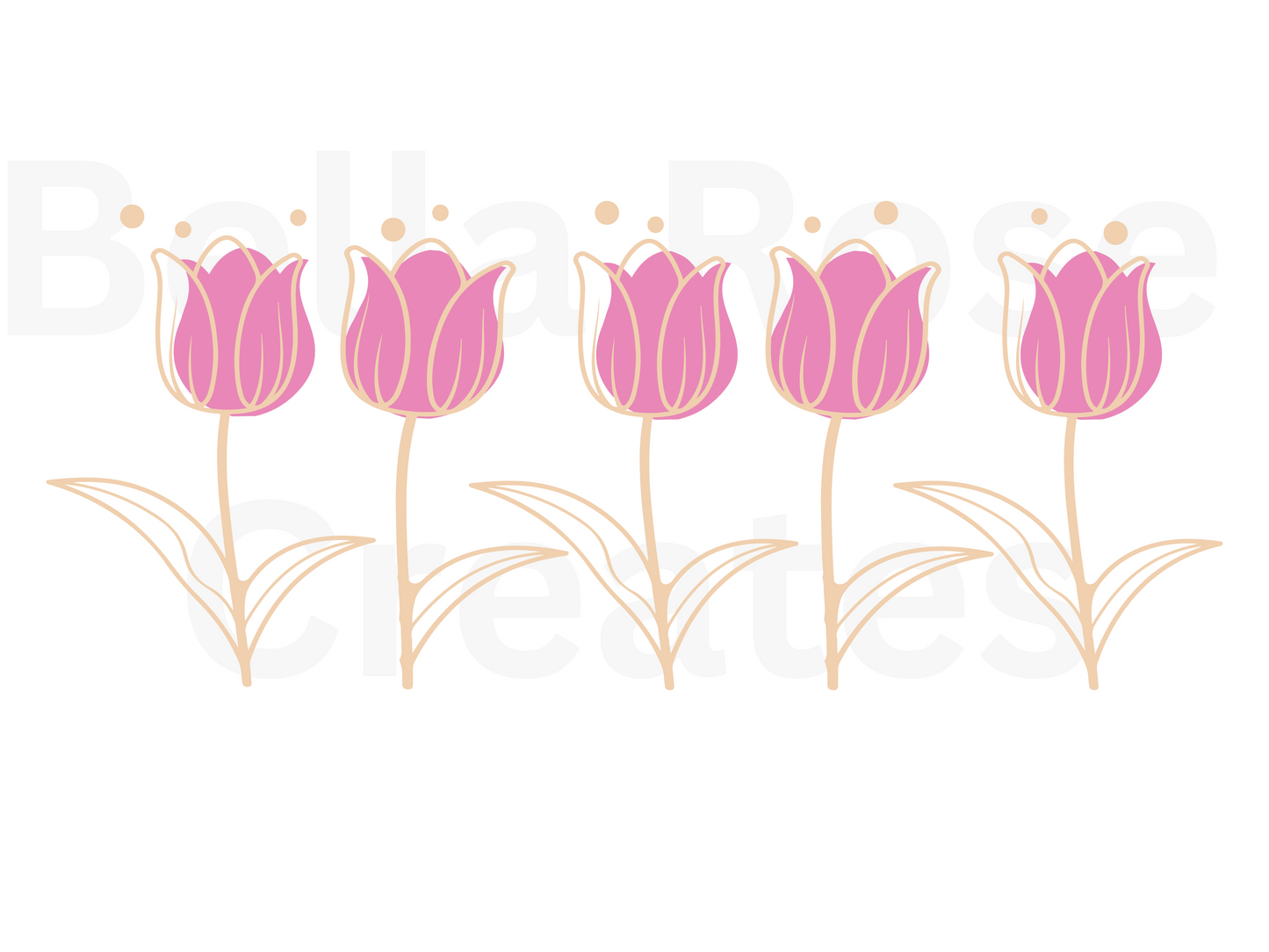 Pink Tulips 16oz Glass Cup