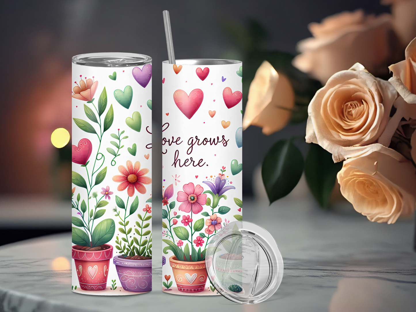 Love Grows Here 20oz Tumbler