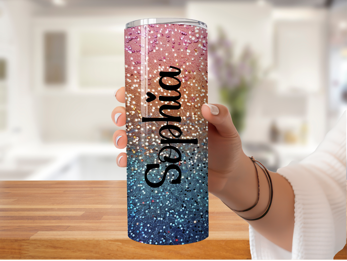 Glitter Personalized 20oz Tumbler