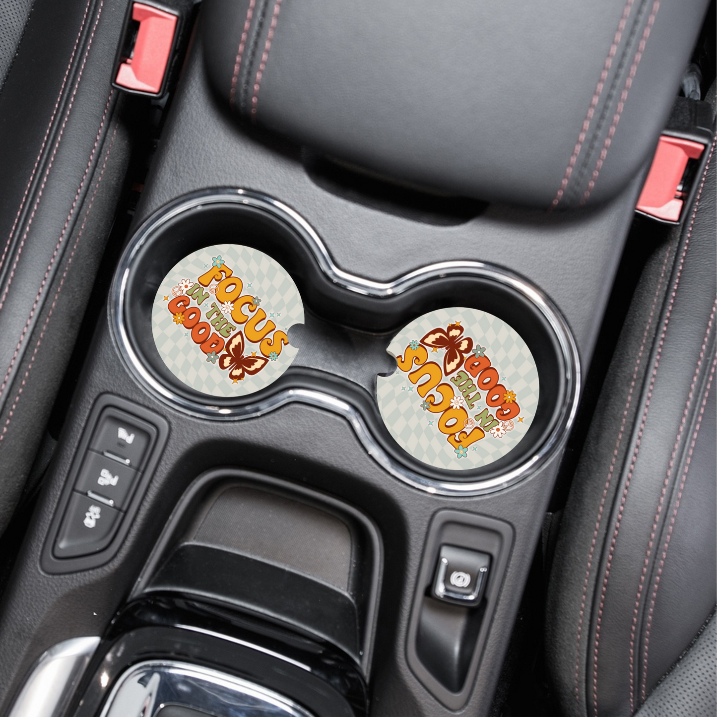 Focus On The Good Car Coaster