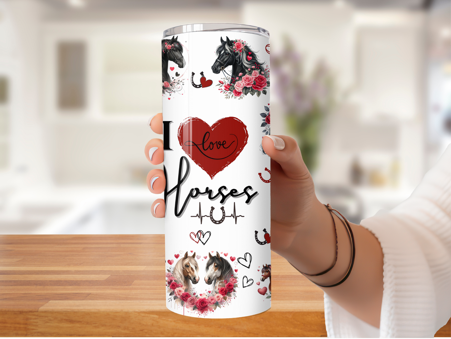 I Love Horses 20oz Tumbler