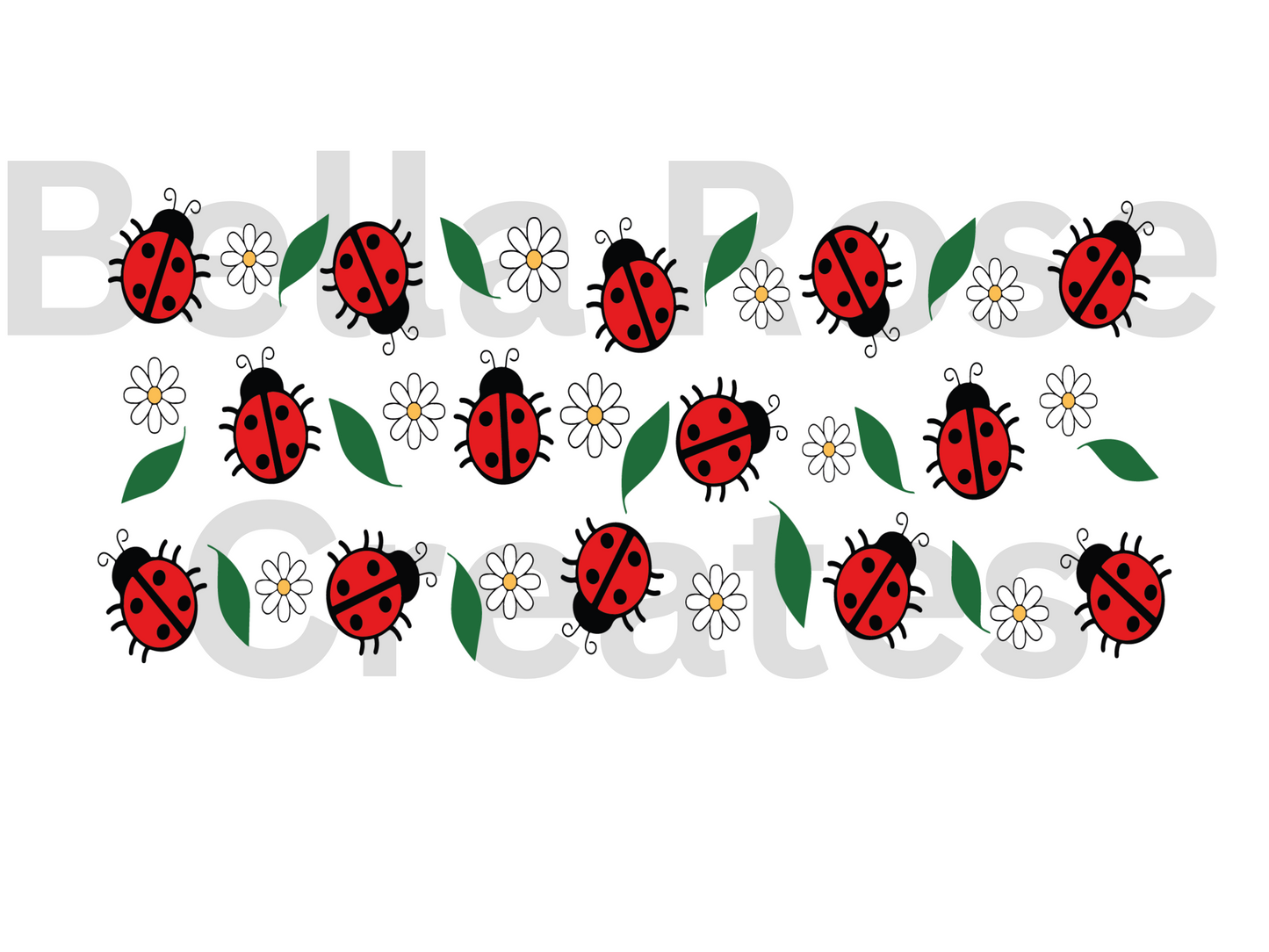 Ladybug 16oz Glass Cup