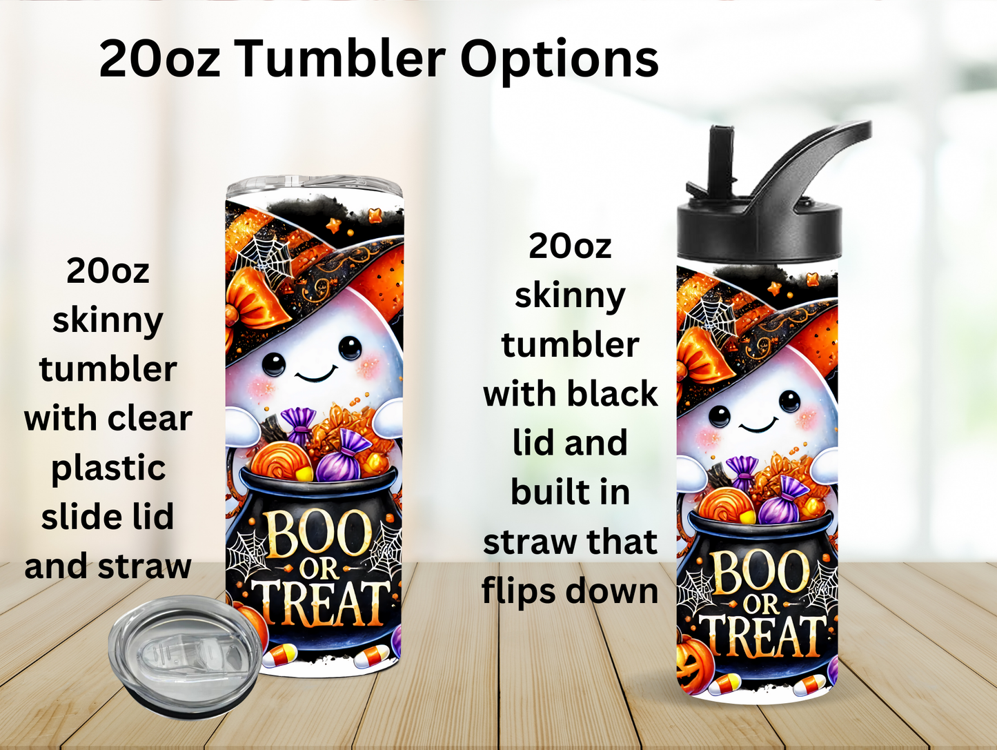 Boo Or Treat Ghost 20oz Tumbler