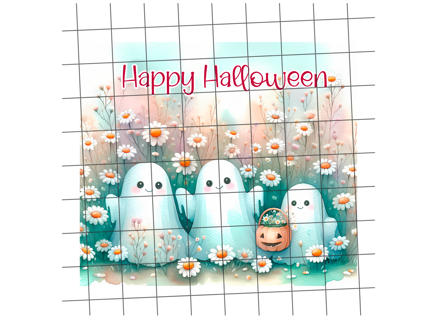Cute Ghosts & Daisies 20oz Tumbler