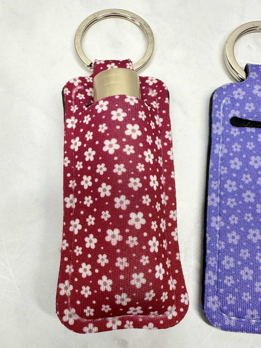 Lip Balm Holder Keychain_Tiny Flowers