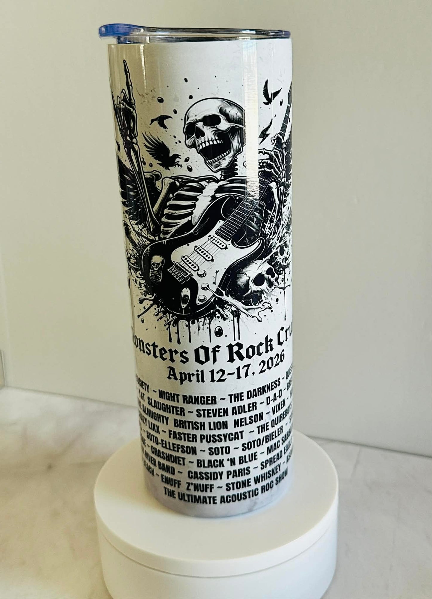 Monsters Of Rock Cruise Personalized 20oz Skinny Tumbler