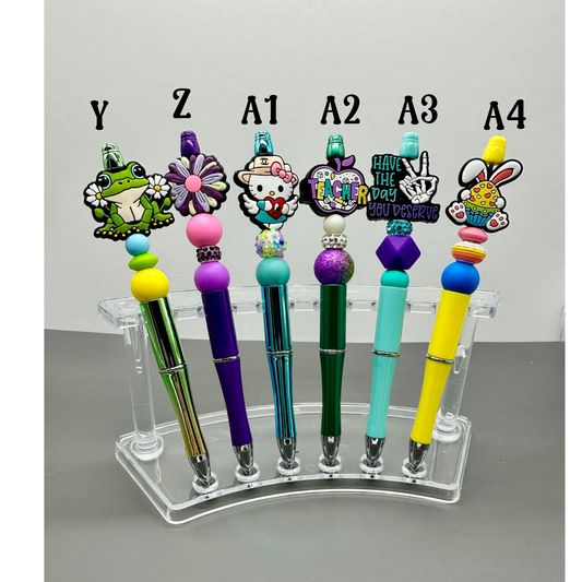Beaded Pens W/Silicone Focal Beads_2