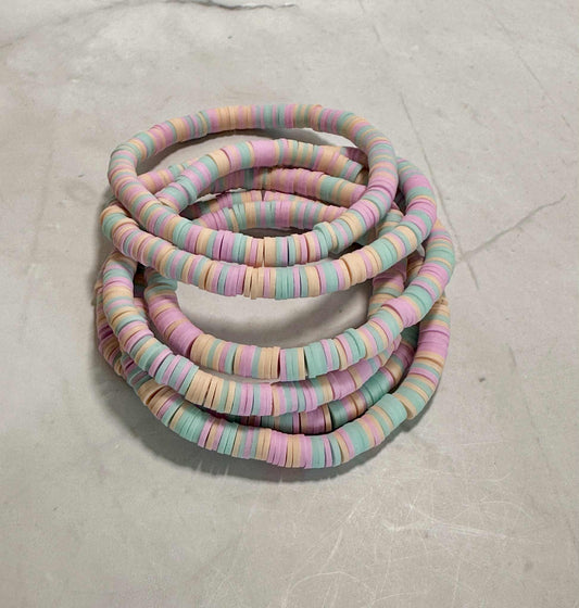 Spring Harmony Clay Beaded Bracelet