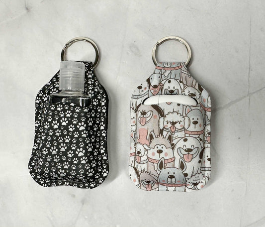 Hand Sanitizer/AirPod Holder Keychain_Animal Print