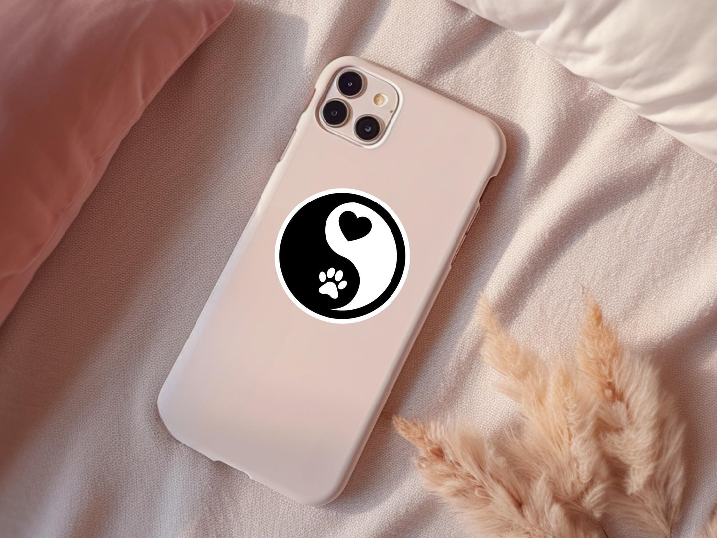 Yin Yang Dog Sticker