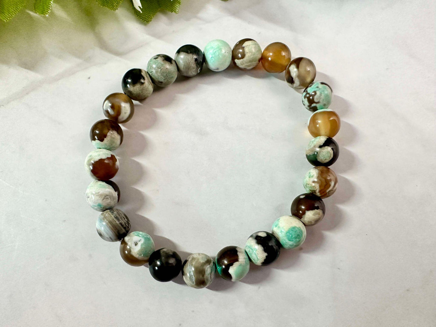 Western Glass Seed Bead Stretch Bracelet: Stackable Trendy Gift