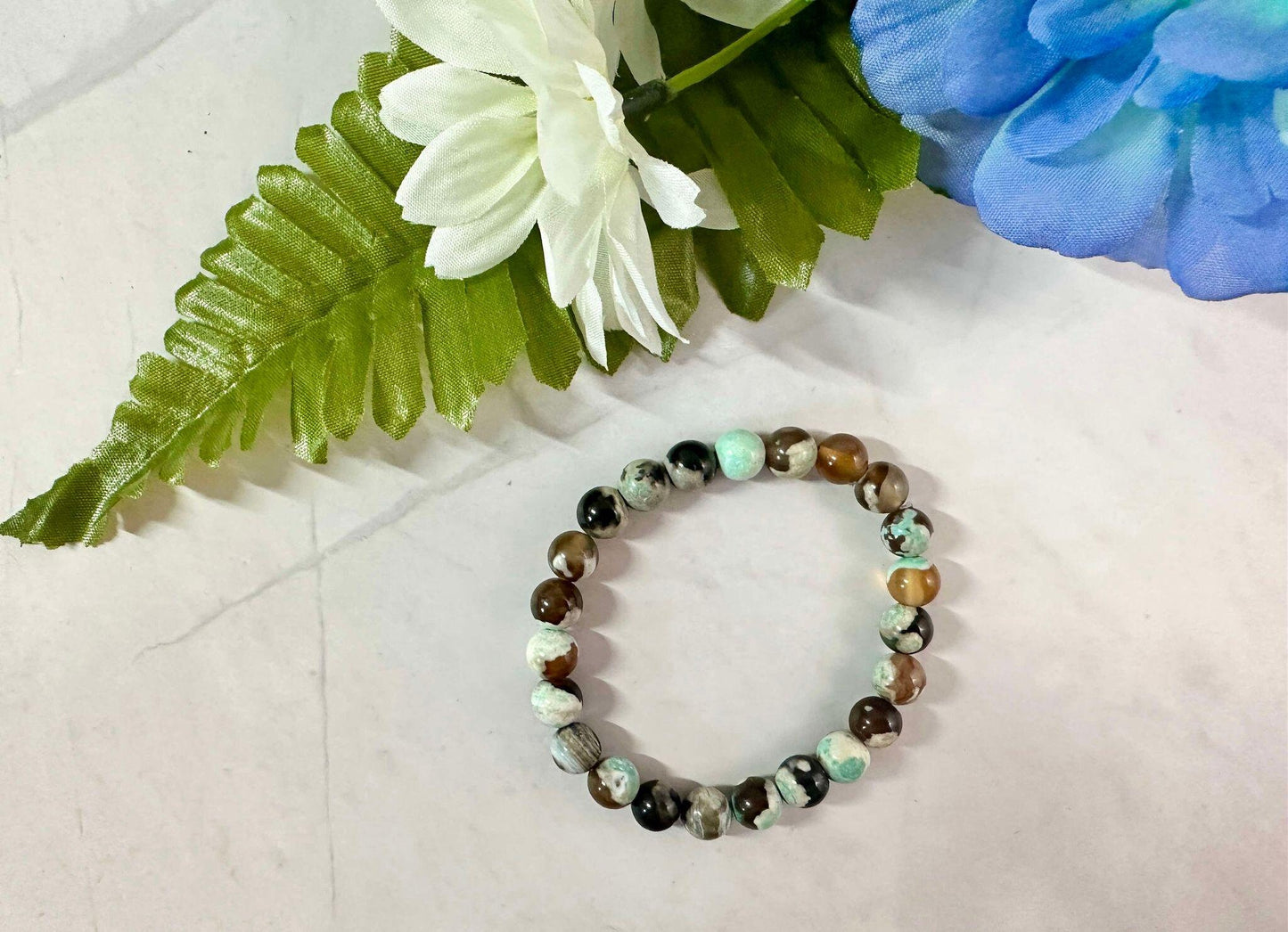 Western Glass Seed Bead Stretch Bracelet: Stackable Trendy Gift