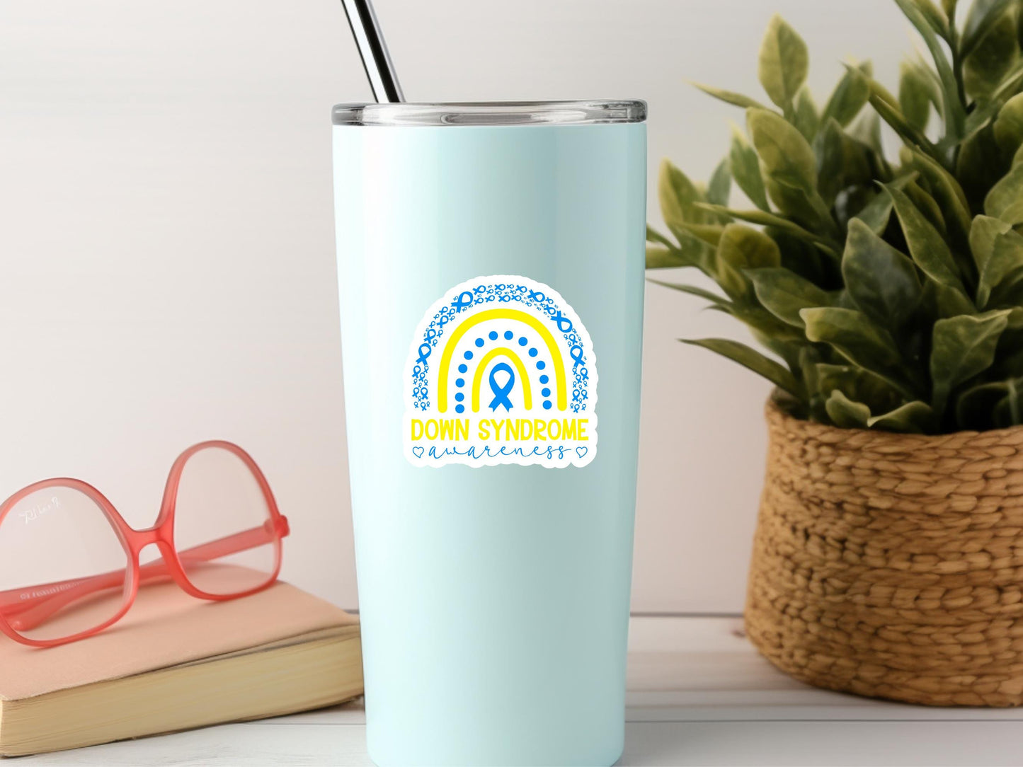 Down Syndrome Awareness Rainbow Sticker