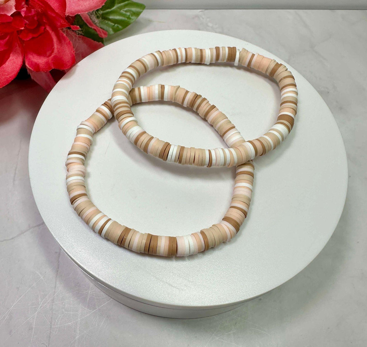 Single Strand Sand Dunes Heishi Bracelet