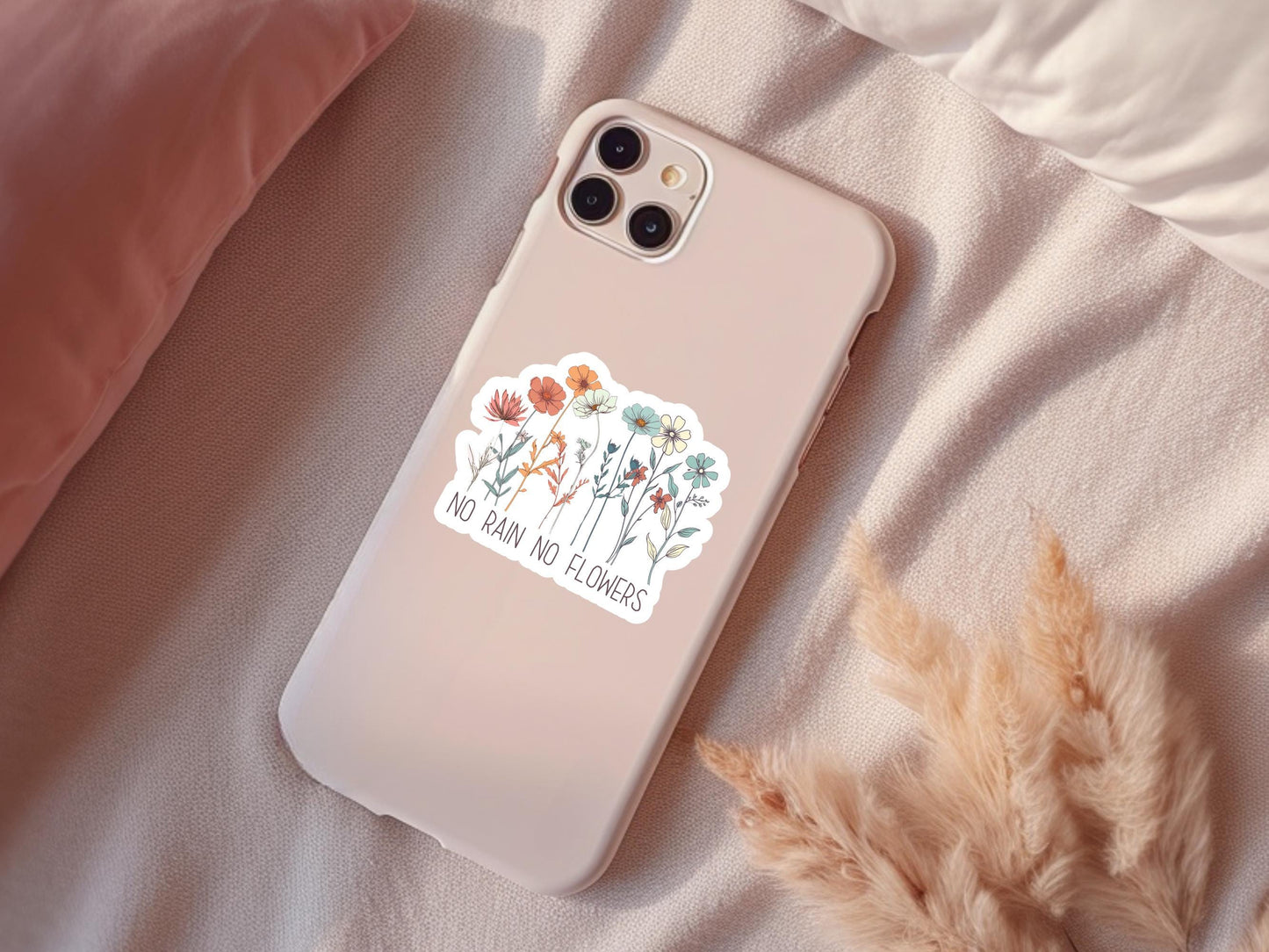No Rain No Flowers Mental Health Sticker