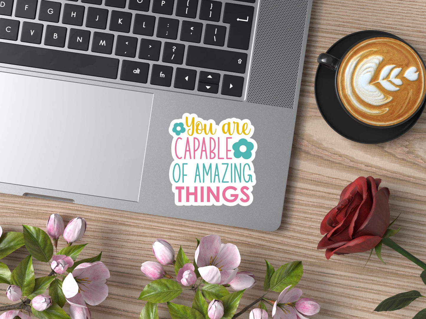 You Are Capable Vinyl Sticker - Laptop, Water Bottle Decal