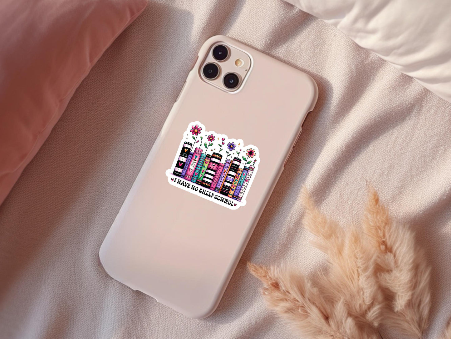 I Have No Shelf Control Sticker, laptop sticker, kindle sticker, water resistant, vinyl sticker, cute sticker, trendy sticker, gift for her