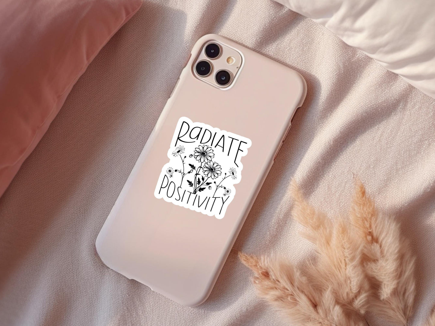 Radiate Positivity Floral Sticker